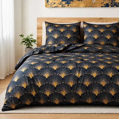 Les Ateliers du Linge Parure housse de couette 100% polyester microfibre 75gsm opera - Publicité Les Ateliers du Linge Parure housse de couette 100% polyester microfibre 75gsm opera - Publicité