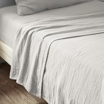 Housse De Rêve Drap plat 270x300 cm Gaze de coton Nuage - Publicité Housse De Rêve Drap plat 270x300 cm Gaze de coton Nuage - Publicité