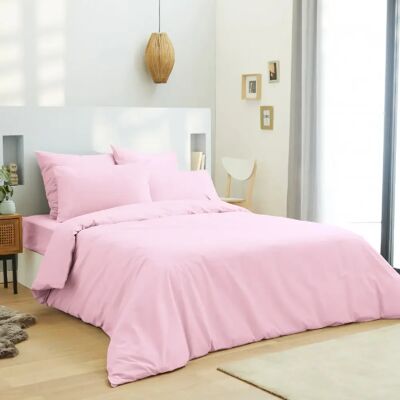 Housse de couette Rose Univers Decor - King Size, 100% Coton, 57 Fils/cm² - Publicité Housse de couette Rose Univers Decor - King Size, 100% Coton, 57 Fils/cm² - Publicité