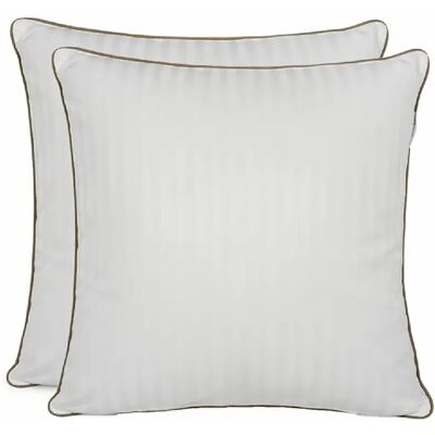 Home Collection Lot de 2 oreillers garnissage plume de canard blanc - Publicité Home Collection Lot de 2 oreillers garnissage plume de canard blanc - Publicité