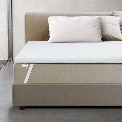 Surmatelas en mousse à mémoire de forme White Stone 180 x 300 - Matelas - Publicité Surmatelas en mousse à mémoire de forme White Stone 180 x 300 - Matelas - Publicité