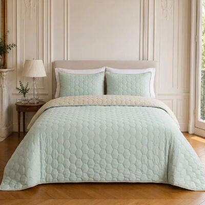 Home Collection Couvre-lit matelassé réversible - Publicité Home Collection Couvre-lit matelassé réversible - Publicité