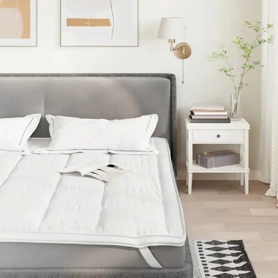 vidaXL Protège-matelas blanc 100x200 cm - Publicité vidaXL Protège-matelas blanc 100x200 cm - Publicité