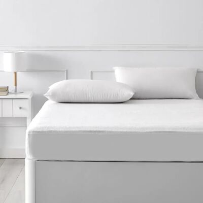 PIKOLIN Protège-matelas - Éponge coton - Aloe Vera - Imperméable - Pour peaux atopiques - Lit 105cm - Publicité PIKOLIN Protège-matelas - Éponge coton - Aloe Vera - Imperméable - Pour peaux atopiques - Lit 105cm - Publicité
