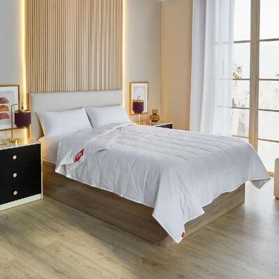 PIKOLIN Couette Nordique en Duvet - 2 en 1 - 120gr + 160gr - 4 Saisons - 220x220cm-Lit 135/140 - Publicité PIKOLIN Couette Nordique en Duvet - 2 en 1 - 120gr + 160gr - 4 Saisons - 220x220cm-Lit 135/140 - Publicité