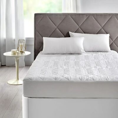 PIKOLIN Protège-matelas - Fibre toucher duvet - Antiallergique - Anti-acariens - Lit 180cm - Publicité PIKOLIN Protège-matelas - Fibre toucher duvet - Antiallergique - Anti-acariens - Lit 180cm - Publicité