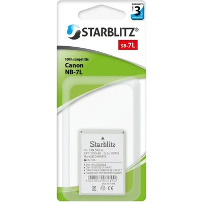 BATTERIE STARBLITZ NB-7L - Batterie pour Appareil Photo - Publicité BATTERIE STARBLITZ NB-7L - Batterie pour Appareil Photo - Publicité