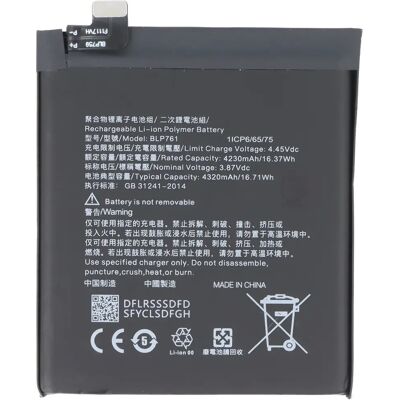 Avizar Batterie BLP761 3.87V 4330mAh Li-Polymer pour OnePlus 8 Noir - Publicité Avizar Batterie BLP761 3.87V 4330mAh Li-Polymer pour OnePlus 8 Noir - Publicité