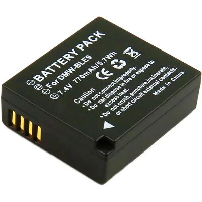 Avizar Batterie pour Appareil Photo Panasonic DMW-BLE9 Li-ion 7.4V 770mAh 5.7Wh Noir - Publicité Avizar Batterie pour Appareil Photo Panasonic DMW-BLE9 Li-ion 7.4V 770mAh 5.7Wh Noir - Publicité