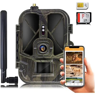 Yonis Caméra de Chasse 4G 4K + Chargeur + 1 Batterie+256 Go - Publicité Yonis Caméra de Chasse 4G 4K + Chargeur + 1 Batterie+256 Go - Publicité