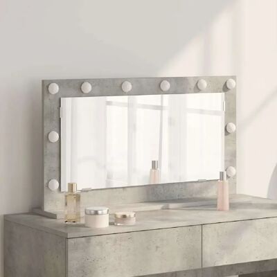 Vidaxl - Miroir de Coiffeuse en Béton Gris - Miroir - Publicité Vidaxl - Miroir de Coiffeuse en Béton Gris - Miroir - Publicité