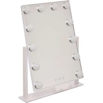 Pegane Miroir de salle de bain LED - Blanc - Publicité Pegane Miroir de salle de bain LED - Blanc - Publicité