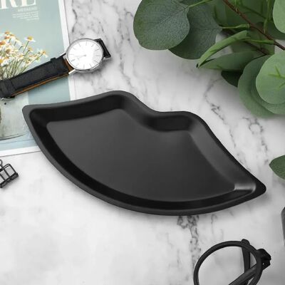 Vendos85 Plateau miroir doré en acier inoxydable noir - Publicité Vendos85 Plateau miroir doré en acier inoxydable noir - Publicité
