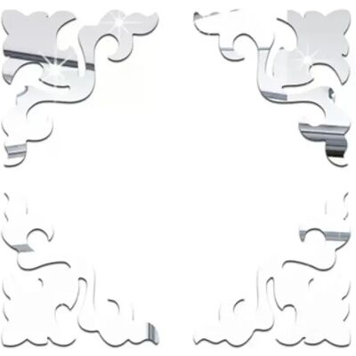 General 4 autocollants d'angle en acrylique effet miroir géométrique doré, décoration moderne pour salle de bain, bordure, ligne d'angle, décoration murale~01763 - Publicité General 4 autocollants d'angle en acrylique effet miroir géométrique doré, décoration moderne pour salle de bain, bordure, ligne d'angle, décoration murale~01763 - Publicité