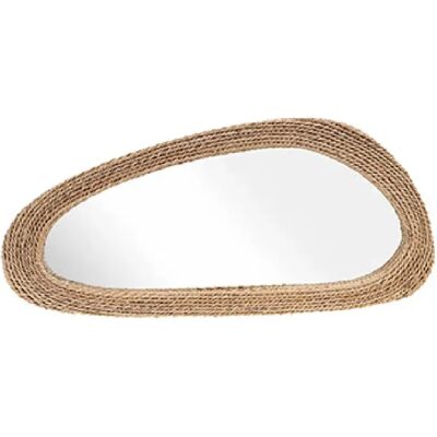 Miroir en corde de fibre naturelle Amadeus - 60cm - Élégant & Durable - Publicité Miroir en corde de fibre naturelle Amadeus - 60cm - Élégant & Durable - Publicité