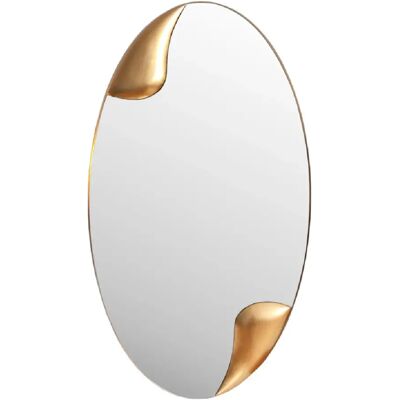 Amadeus Miroir Dundee en résine dorée H120 cm - Publicité Amadeus Miroir Dundee en résine dorée H120 cm - Publicité