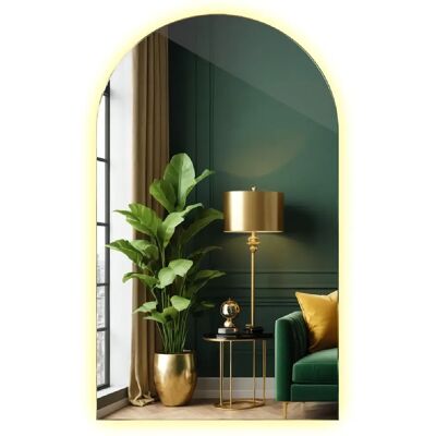 Tulup Miroir mural LED ovale - Blanc - Publicité Tulup Miroir mural LED ovale - Blanc - Publicité