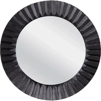 Table Passion Miroir en fonte plissé noir 61 cm - Publicité Table Passion Miroir en fonte plissé noir 61 cm - Publicité
