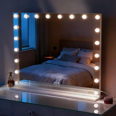 Fenchilin Miroir lumineux rectangulaire - Blanc - Publicité Fenchilin Miroir lumineux rectangulaire - Blanc - Publicité