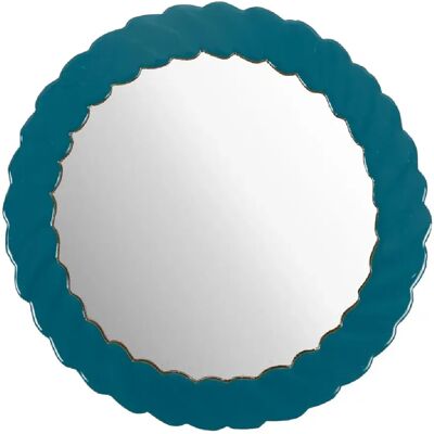 Amadeus miroir rond moderne - Bleu et or - Publicité Amadeus miroir rond moderne - Bleu et or - Publicité
