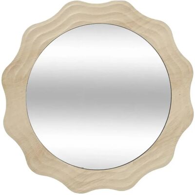 Atmosphera Miroir mural rond Charlie - Beige - Publicité Atmosphera Miroir mural rond Charlie - Beige - Publicité