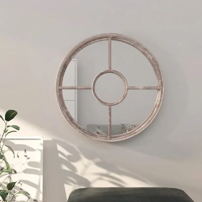 Miroir rond en sable vidaXL 60x4 cm - Usage intérieur - Publicité Miroir rond en sable vidaXL 60x4 cm - Usage intérieur - Publicité