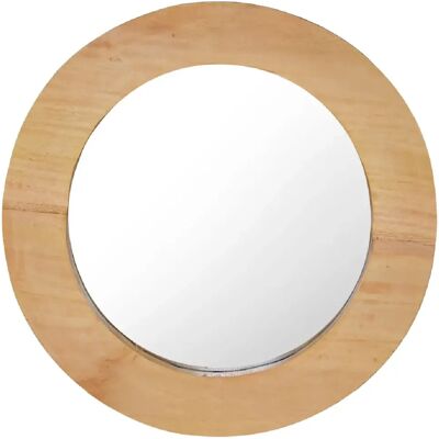 DECOSHOP26 - DEC022828 - Teck - Rond 40 cm - Mirror - Publicité DECOSHOP26 - DEC022828 - Teck - Rond 40 cm - Mirror - Publicité