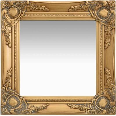 Décoshop26 DEC022847 Doré 40x40 cm Bois et verre Miroir - Publicité Décoshop26 DEC022847 Doré 40x40 cm Bois et verre Miroir - Publicité