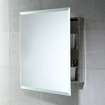 Armoire Miroir de Salle de Bain en Acier Inoxydable - Publicité Armoire Miroir de Salle de Bain en Acier Inoxydable - Publicité