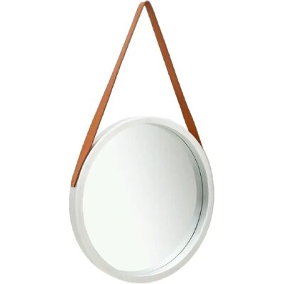 Miroir Mur avec Sangle 50 cm Argenté - Miroir Mur - Publicité Miroir Mur avec Sangle 50 cm Argenté - Miroir Mur - Publicité