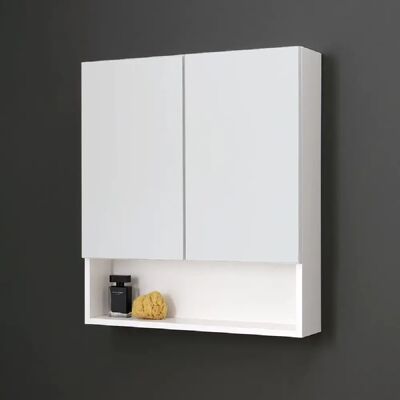 KIAMAMI VALENTINA Miroir Armoire Blanc - 62cm - Fixation Murale - Publicité KIAMAMI VALENTINA Miroir Armoire Blanc - 62cm - Fixation Murale - Publicité