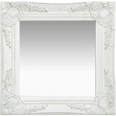 Nova - DEC022846 - Blanc - 40x40 cm - Miroir - Publicité Nova - DEC022846 - Blanc - 40x40 cm - Miroir - Publicité