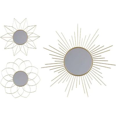 Urban Living Set de 3 miroirs Gold Home - Doré - Publicité Urban Living Set de 3 miroirs Gold Home - Doré - Publicité