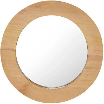 Miroir Murale en Teck vidaXL 40cm Marron - Miroir Murale - Publicité Miroir Murale en Teck vidaXL 40cm Marron - Miroir Murale - Publicité