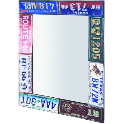 Pegane Miroir mural vintage rectangulaire - Publicité Pegane Miroir mural vintage rectangulaire - Publicité