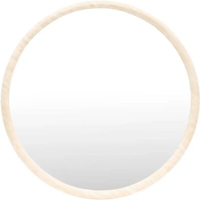 ATMOSPHERA Miroir Mural Effet Travertin Trudy 55cm Beige - Publicité ATMOSPHERA Miroir Mural Effet Travertin Trudy 55cm Beige - Publicité