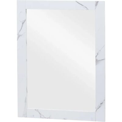 DÉCOSHOP26 - 040007885 - 72x52 cm - White Marble - Miroir mural - Publicité DÉCOSHOP26 - 040007885 - 72x52 cm - White Marble - Miroir mural - Publicité