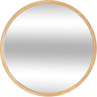 ATMOSPHERA Miroir rond en bois - Diam 55 cm - Marron - Publicité ATMOSPHERA Miroir rond en bois - Diam 55 cm - Marron - Publicité