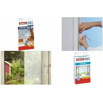 Tesa Moustiquaire Fenêtre - 1.50x1.30m - Publicité Tesa Moustiquaire Fenêtre - 1.50x1.30m - Publicité