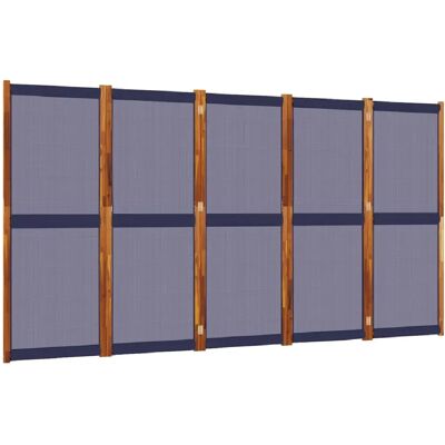 DÉCOSHOP26 - DEC030967 - Bleu - Bois d'acacia - Room divider - Publicité DÉCOSHOP26 - DEC030967 - Bleu - Bois d'acacia - Room divider - Publicité