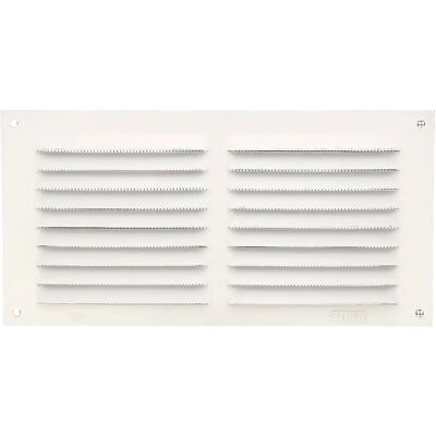 AMIG Grille d'aération avec moustiquaire 3 100 x 200 mm Aluminium Blanc - Publicité AMIG Grille d'aération avec moustiquaire 3 100 x 200 mm Aluminium Blanc - Publicité