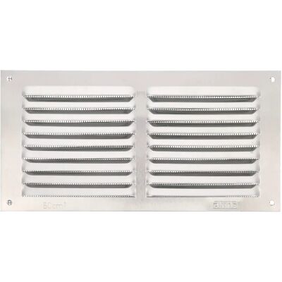 AMIG Grille d'aération avec moustiquaire 3 100 x 200 mm Aluminium Argent - Publicité AMIG Grille d'aération avec moustiquaire 3 100 x 200 mm Aluminium Argent - Publicité
