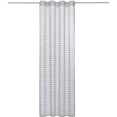 ATMOSPHERA Rideau Voilage Naturel 140x240cm Gris - Publicité ATMOSPHERA Rideau Voilage Naturel 140x240cm Gris - Publicité