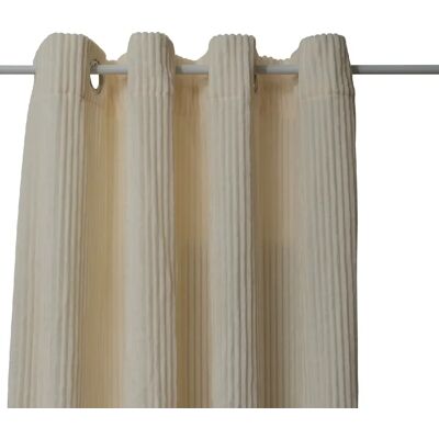 ATMOSPHERA Rideau en velours côtelé flanelle ARUM - 140 x 260 cm - Ecru - Publicité ATMOSPHERA Rideau en velours côtelé flanelle ARUM - 140 x 260 cm - Ecru - Publicité