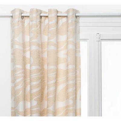 Rideau Madini Jacquard Beige Atmosphera - 140x260cm - Publicité Rideau Madini Jacquard Beige Atmosphera - 140x260cm - Publicité