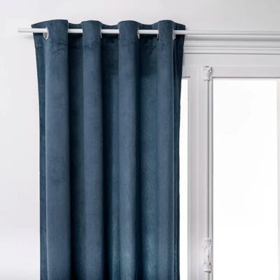 ATMOSPHERA Rideau Tamisant Lilou 140x260cm Bleu Égéen - Publicité ATMOSPHERA Rideau Tamisant Lilou 140x260cm Bleu Égéen - Publicité