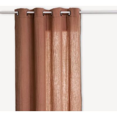 ATMOSPHERA Rideau en gaze de coton JAMANA - 130 x 260 cm - Rose - Publicité ATMOSPHERA Rideau en gaze de coton JAMANA - 130 x 260 cm - Rose - Publicité