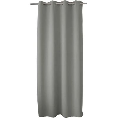 Toilinux Rideau occultant ignifugé FLAMME - 140 x 260 cm - Gris clair - Publicité Toilinux Rideau occultant ignifugé FLAMME - 140 x 260 cm - Gris clair - Publicité