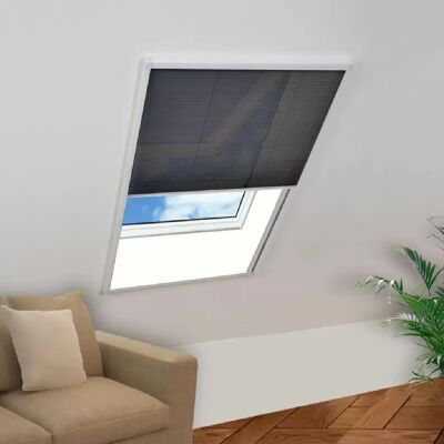 Decoshop26 Moustiquaire plissée pour fenêtre 80 x 160 cm DEC022143 - Publicité Decoshop26 Moustiquaire plissée pour fenêtre 80 x 160 cm DEC022143 - Publicité