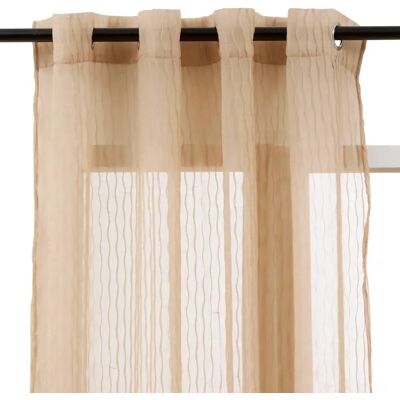 ATMOSPHERA Rideau Voilage à Œillets Mila 140x240cm Beige Lin - Publicité ATMOSPHERA Rideau Voilage à Œillets Mila 140x240cm Beige Lin - Publicité